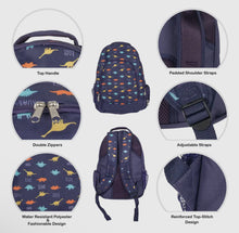 Load image into Gallery viewer, Dino Pattern Backpack &amp; Lunchbag Set
