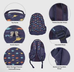 Dino Pattern Backpack & Lunchbag Set