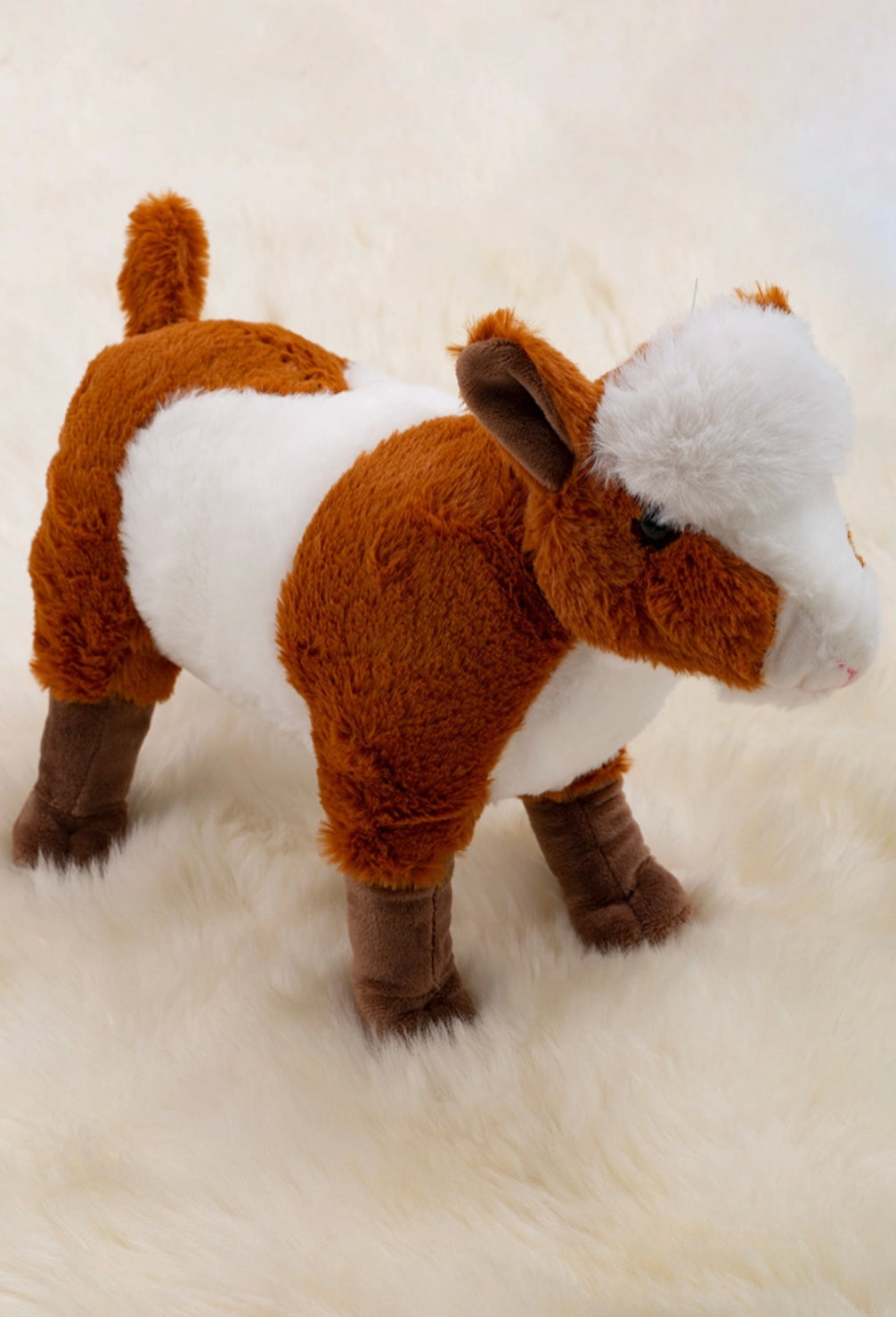 Brown & White Calf Plushy