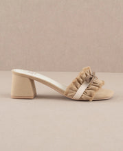 Load image into Gallery viewer, The Julissa Khaki | Romantic Low Heel Sandal