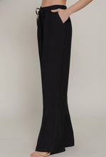 Load image into Gallery viewer, Elastic Waistband &amp; Adjustable String Flowy Pants