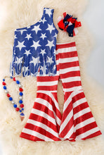 Load image into Gallery viewer, Shimmery Patriotic 2 Piece Set
