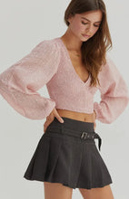 Load image into Gallery viewer, Sequin Smocked V-Neck Crop Top