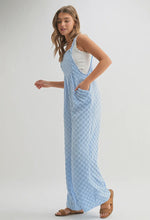 Load image into Gallery viewer, Casual Checkered Pocket Wide Leg Jumpsuit