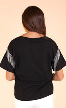 Load image into Gallery viewer, Glitzy Gal Black Tee