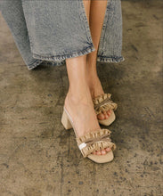 Load image into Gallery viewer, The Julissa Khaki | Romantic Low Heel Sandal