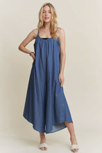 Load image into Gallery viewer, Wide Leg Chambray Cami Jumpsuit