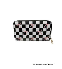 Load image into Gallery viewer, Trendy Bow Ribbon Vegan Leather Long Wallet