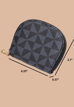 Load image into Gallery viewer, Vegan Leather Monogram Credit Card Holder Wallet