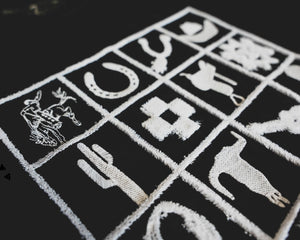 Check It Black Embroidery Top