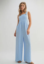 Load image into Gallery viewer, Casual Checkered Pocket Wide Leg Jumpsuit