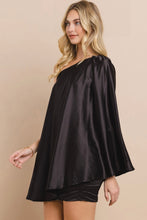 Load image into Gallery viewer, Satin Draped One Shoulder Dress
