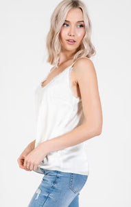 Charmeuse Sleeveless Camisole Top