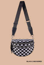 Load image into Gallery viewer, Double Zip Crescent Sling Bum Bag
