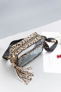 Stadium Approved Clear PU Crossbody Bag