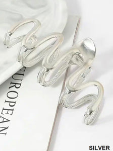 Metal Squiggle Hair Claw Clip