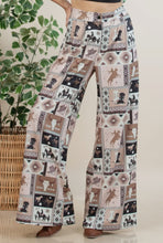 Load image into Gallery viewer, Nora Western Patch Collage Print Slack Pants