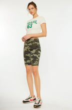 Load image into Gallery viewer, Kan Can Camo Bermuda Length Denim Shorts