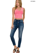 Load image into Gallery viewer, Washed Cotton V-Neck Sleeveless Top