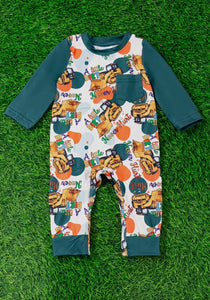 A Little Dirt, Never Hurts Printed Infant Romper