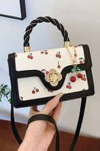 Load image into Gallery viewer, Cherry Pattern Vegan Leather Shoulder Hand Bag