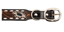 Load image into Gallery viewer, Hotshots Hand - Tooled Leather Dog Collar *Large*