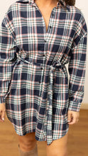 Load image into Gallery viewer, Flannel Shirt Dress