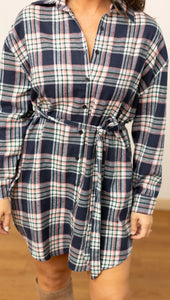 Flannel Shirt Dress