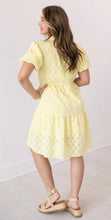 Load image into Gallery viewer, V-Neck Checkered Dress, Yellow