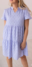Load image into Gallery viewer, V-Neck Checkered Dress, Lavender