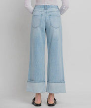 Load image into Gallery viewer, Kris Seamed Cuffed Baggy Wide Leg Jeans