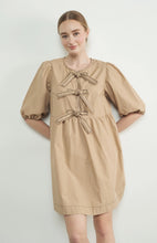 Load image into Gallery viewer, Embroidered Bow Tie Babydoll Dress