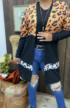 Load image into Gallery viewer, Leopard Multi Color Printed Long Cardigan