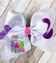 Load image into Gallery viewer, Double Layer Easter Bunny Printed Hair Bows