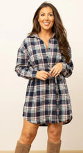 Load image into Gallery viewer, Flannel Shirt Dress