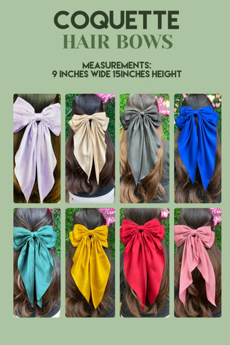 Satin Coquette Hair Bow