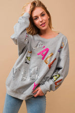 Load image into Gallery viewer, Sequin Embellished Y&#39;all Graphic Sweatshirt