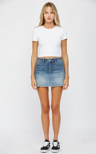 Mid Rise Mini Skirt