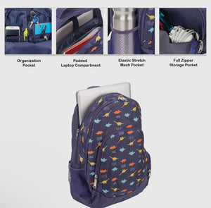 Dino Pattern Backpack & Lunchbag Set