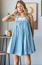 Load image into Gallery viewer, Woven Mini Flair Overall Dress