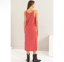 Load image into Gallery viewer, Soft V Neck Midi Dress