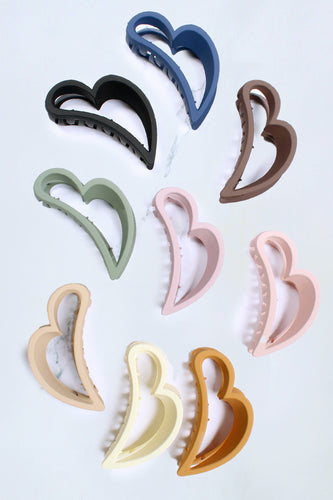 Heart Shape Hair Claw Clip 3.75 Inch
