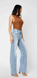 Jenny Front Yoke Light Wash Denim Jeans