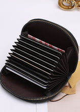 Load image into Gallery viewer, Vegan Leather Monogram Credit Card Holder Wallet