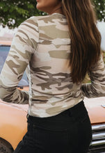 Load image into Gallery viewer, Western Camouflage Print Mesh Long Sleeve Top
