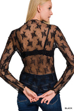 Load image into Gallery viewer, Lace See-Through Layering Top