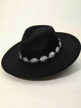 Load image into Gallery viewer, Western Concho Chain Fedora Hat