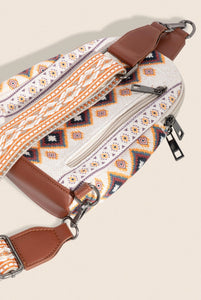 Tribal Pattern Crossbody Bag