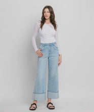 Load image into Gallery viewer, Kris Seamed Cuffed Baggy Wide Leg Jeans