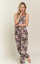 Load image into Gallery viewer, Front Button Detail Floral Cami Jumpuit